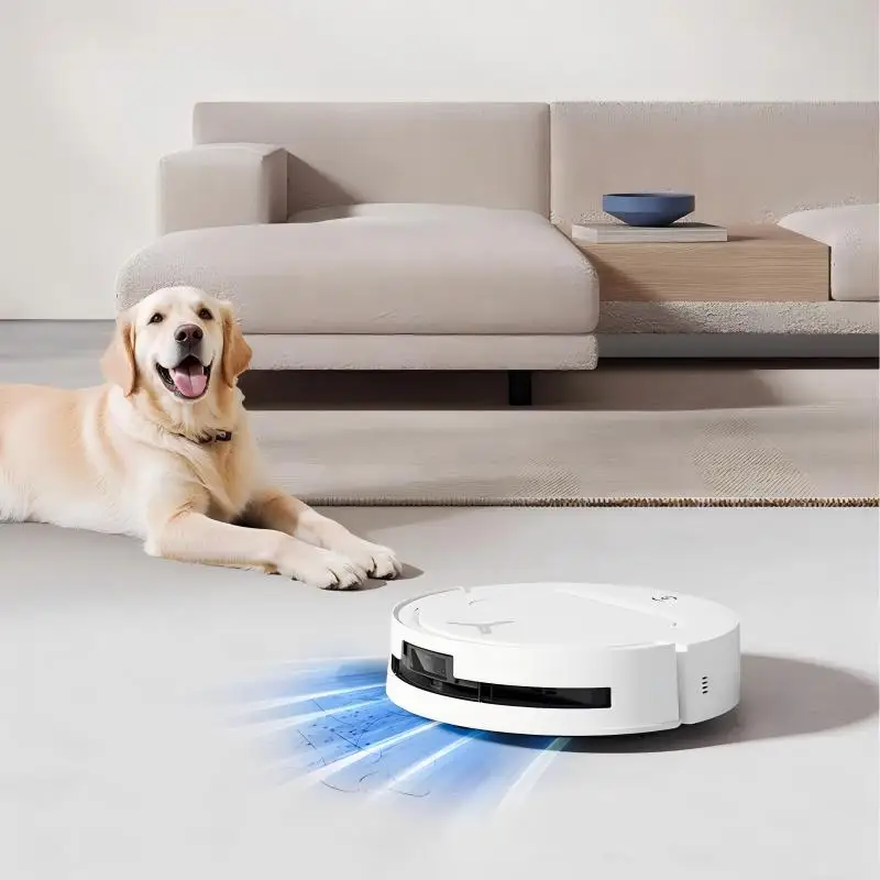 ECOVACS T80 กลองแรงดันคงที่ Active Cleaning การกวาดพื้นและการลากหุ่นยนต์กวาดอัจฉริยะในตัว