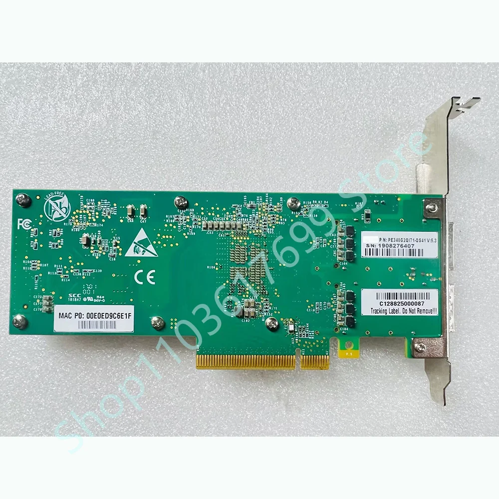 

Для двухпортовой 10-гигабитной оптической сетевой карты SILICOM 40G XL710-QDA2 PE340G2QI71-QS41