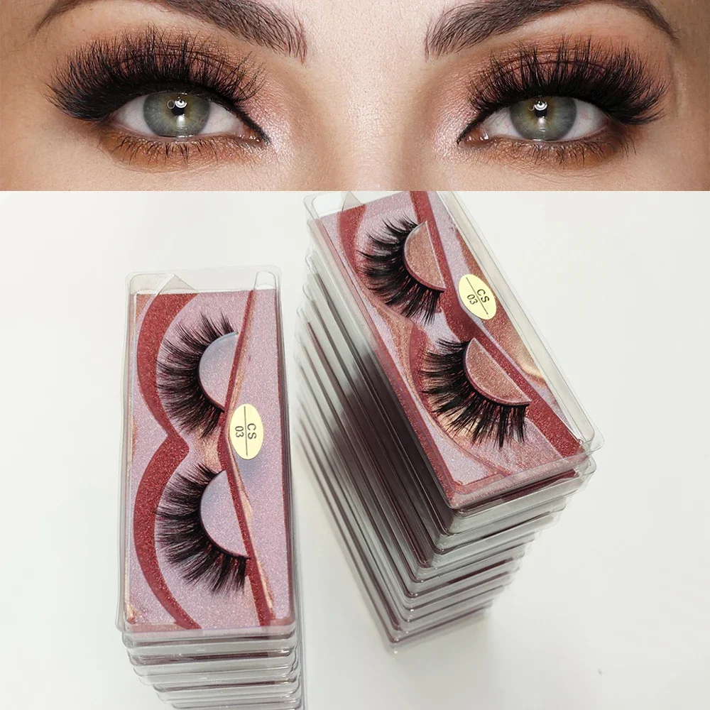 10 Pairs Mink Eyelashes 3d Mink Lashes Natural false Eyelashes fake Eyelashes Makeup False Lashes In Bulk