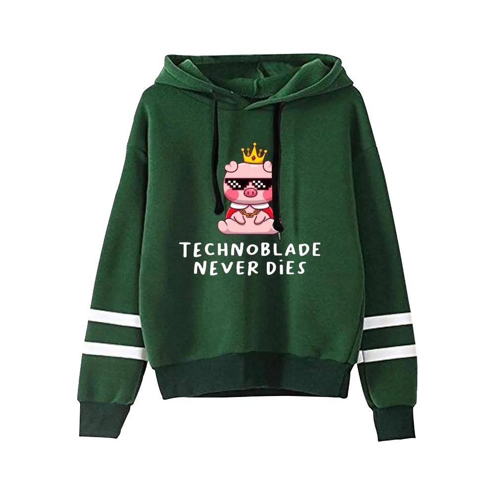 Rip Technoblade-Sudadera con capucha para hombre y mujer, ropa de descanso en paz, con mangas paralelas, sin bolsillos, Unisex