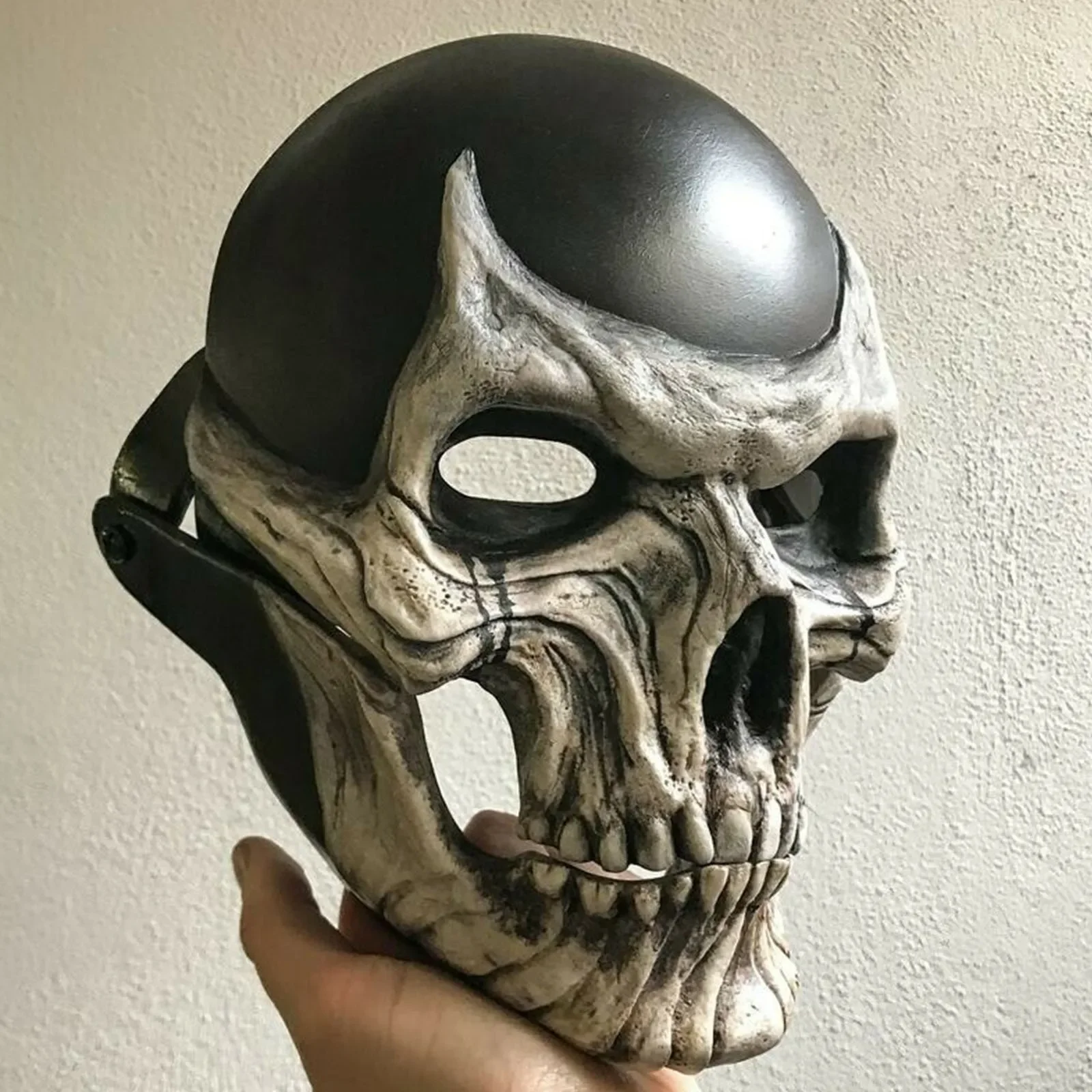 

Halloween Horror Scary Mask Halloween Mask Movable Jaw Full Head Skull Mask Helmet 2024 Skull Helmet Cosplay Mask Party Decor
