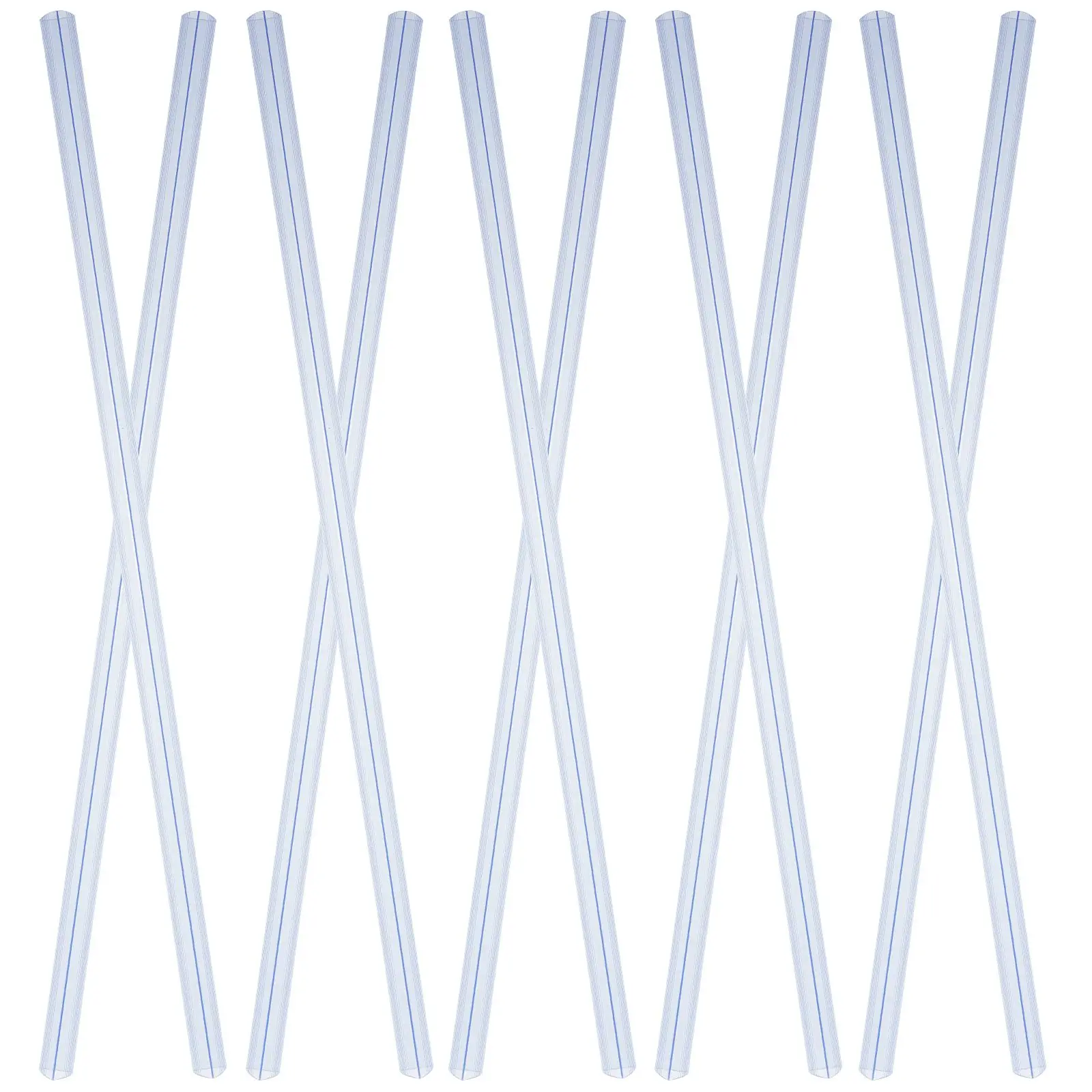 10pcs Transparent Slide Binders A4 Plastic Loose Leaf Bookbinding Pull Rod Stationery Supplies 308mm White Folder