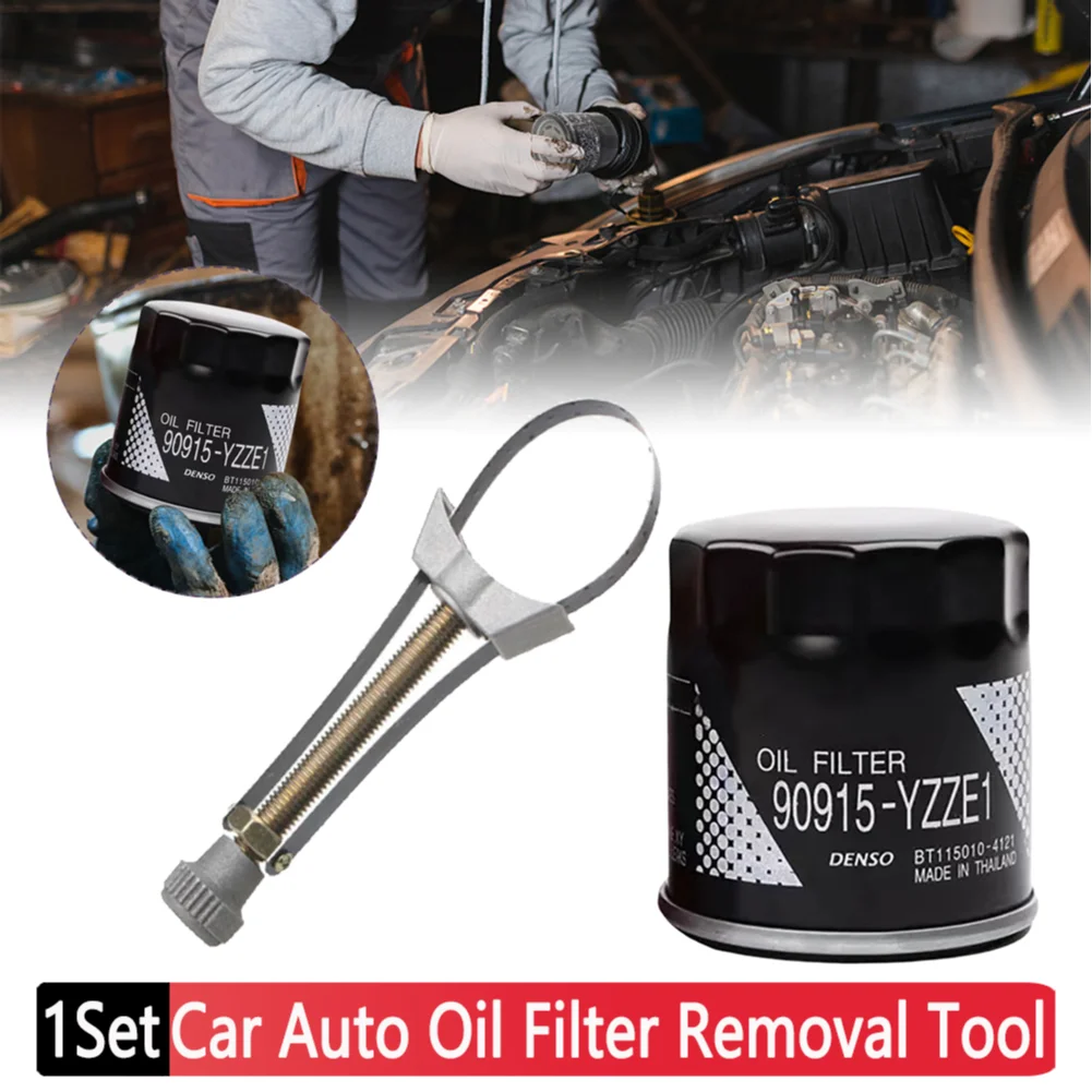 Car Oil Filter + Car Auto Oil Filter Removal Tool 91058 YZZC5 90915-YZZA3 YZZE1 Metal for Toyota Avensis Estate T22 T25 Liftback