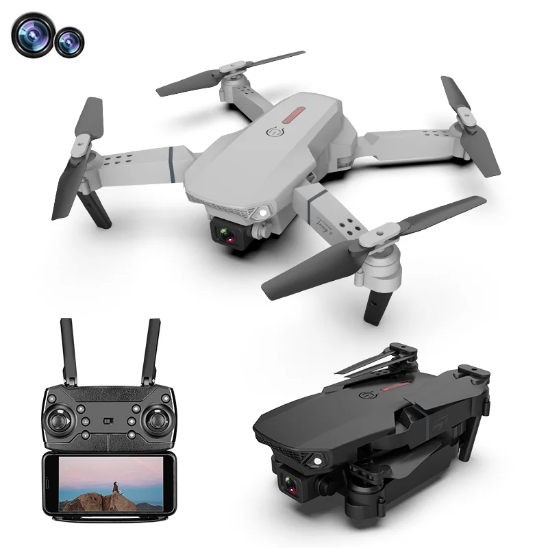 New E88 Pro WIFI FPV Drone Wide Angle HD 4K 1080P Camera Height Hold RC Foldable Quadcopter Helicopter Gift