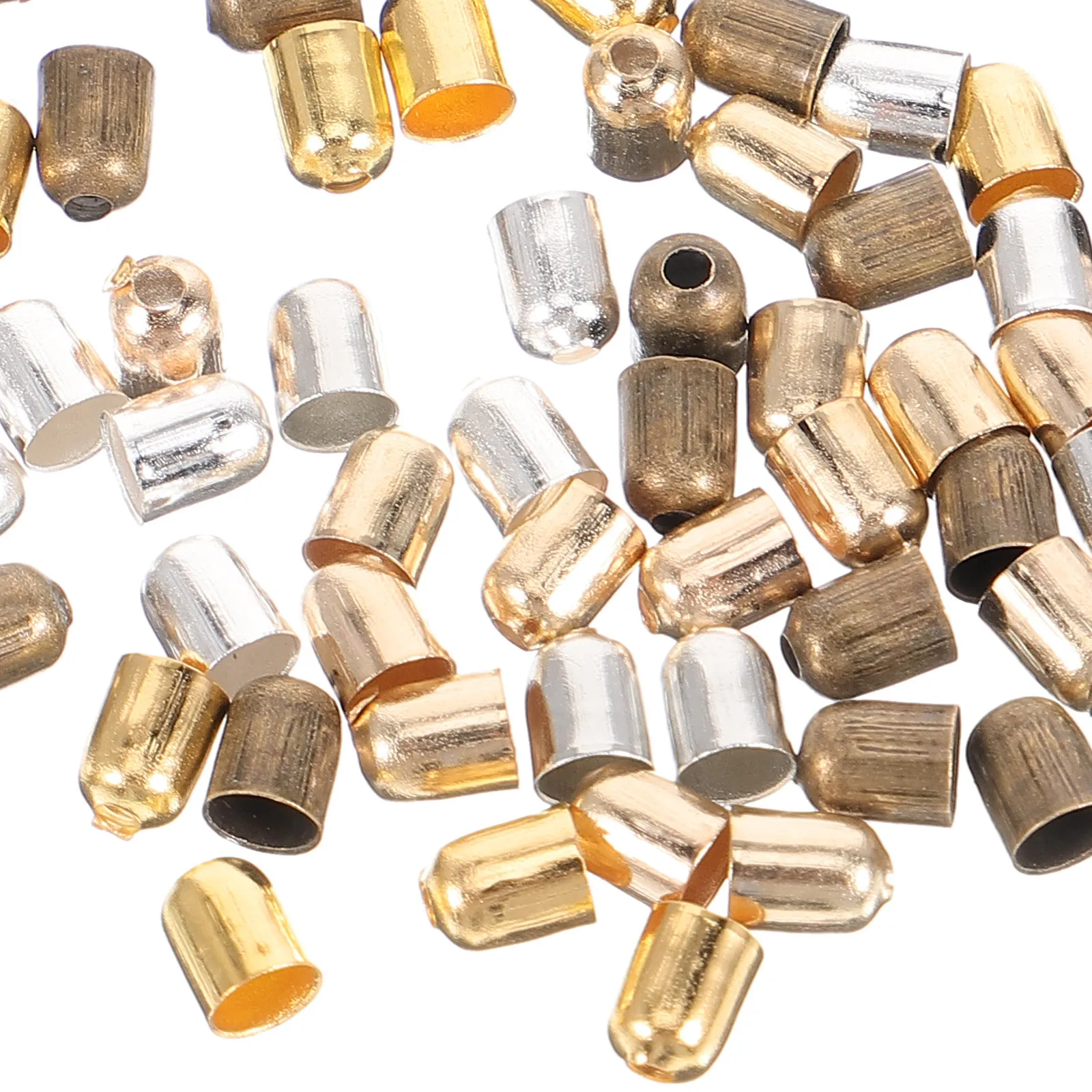 

Ear Jewelry Findings Tassel Caps 5X4Mm Assorted Colors Diy Earring Accessories Drop Charm Supplies For Key Ornament