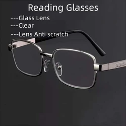 Anti-Scratch Reading Glasses Men Women 100% Glass Lens Presbyopic GlassesPresbyopic EyeGlasses Magnifying Eyewear
