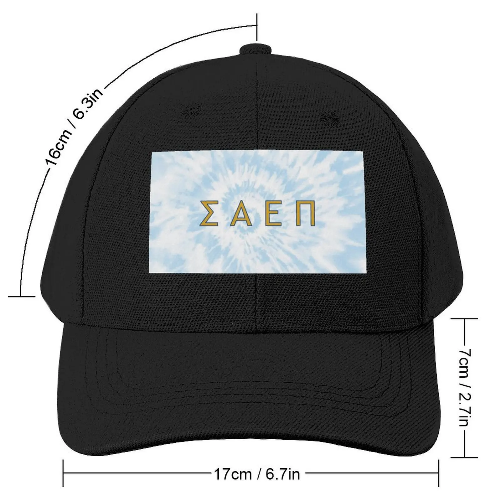 SAEPi Lighter Oceans Tie-Dye Baseball Cap Luxury Cap Rave derby hat Men Golf Wear Women's