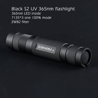 Convoy S2 UV 365nm Flashlight Mini 18650 Torch Linterna Led Lanterna Ultraviolet Ultra Violet Light