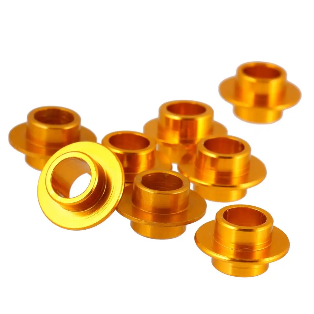 High Durability Skate Bushings Set Aluminum Bearing Spacers Inline Skate Parts Gold for Standard Skates