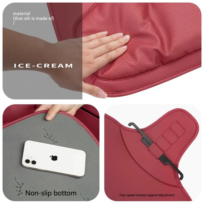 Car Breathable Seat Plush Cushion Velvet Pads Rear Seat Cover Sticker For BMW E46 E90 E60 E39 E36 E87 E92 E91 F20 X5 Performance view 3