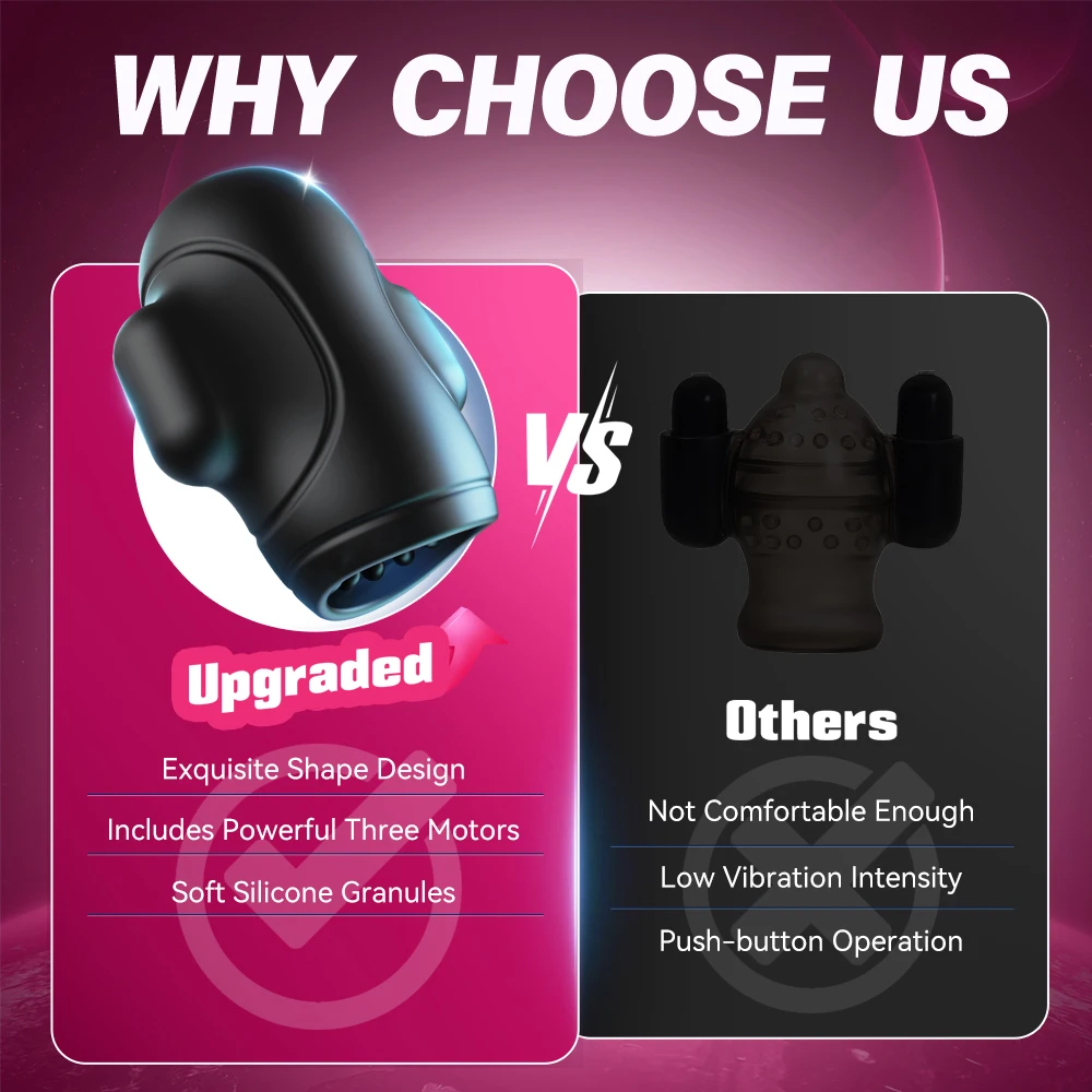 เครื่องสั่นกระตุ้นอวัยวะเพศชายแบบสวมใส่ แอพควบคุม ปลอกสวมอวัยวะเพศชายแบบสั่น 10 รูปแบบการสั่น ปลอกสวมอวัยวะเพศชายแบบดูดกระตุ้น ของเล่นทางเพศสำหรับผู้ชายรักร่วมเพศ