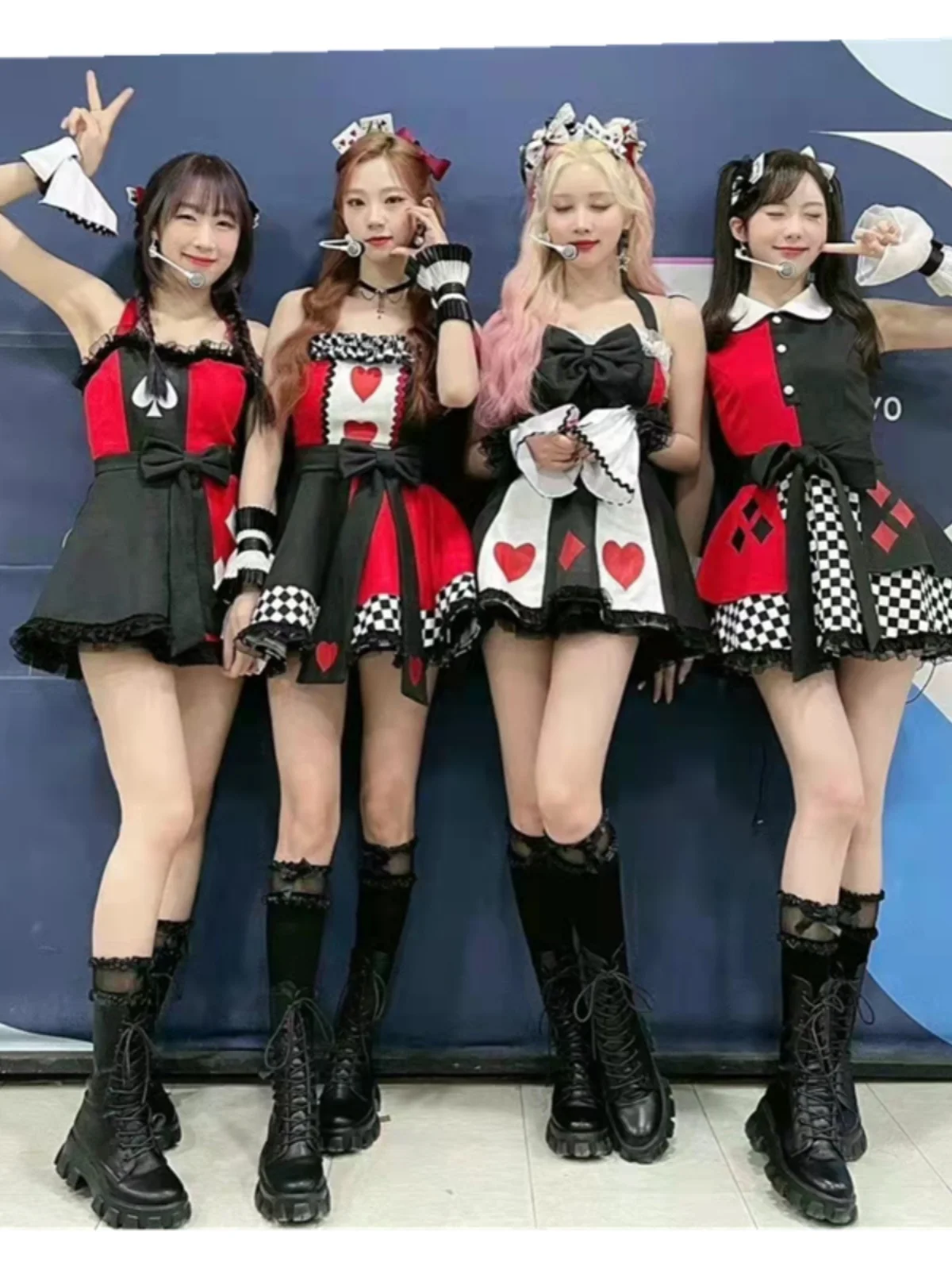 

Bar Kpop Performance Outfit Universe Girl Group DS Poker New Dance Team Stage Set Korean Jazz Dance Costume Ladies Suit