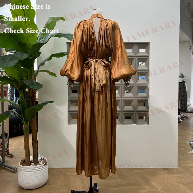 Brand Runway Autumn Long Dress Women Hollow Out Open Back Full Sleeve Winter Clothing Formal Evening Prom Dresses Party Vestidos