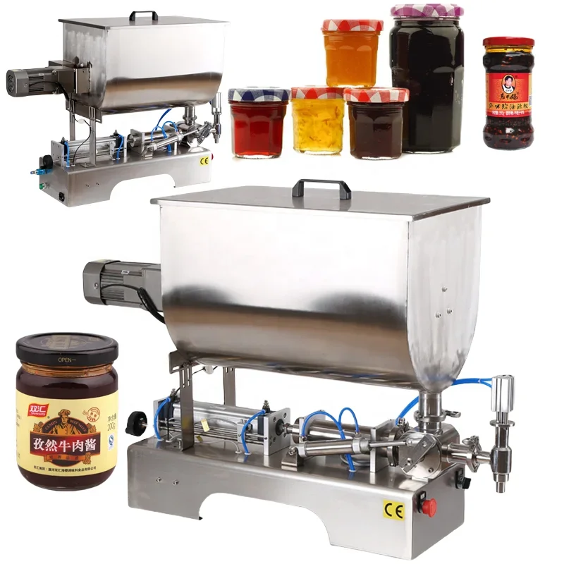 

Tomato Paste Can Jam Bottle Automatic Piston Filling Machine Automatic