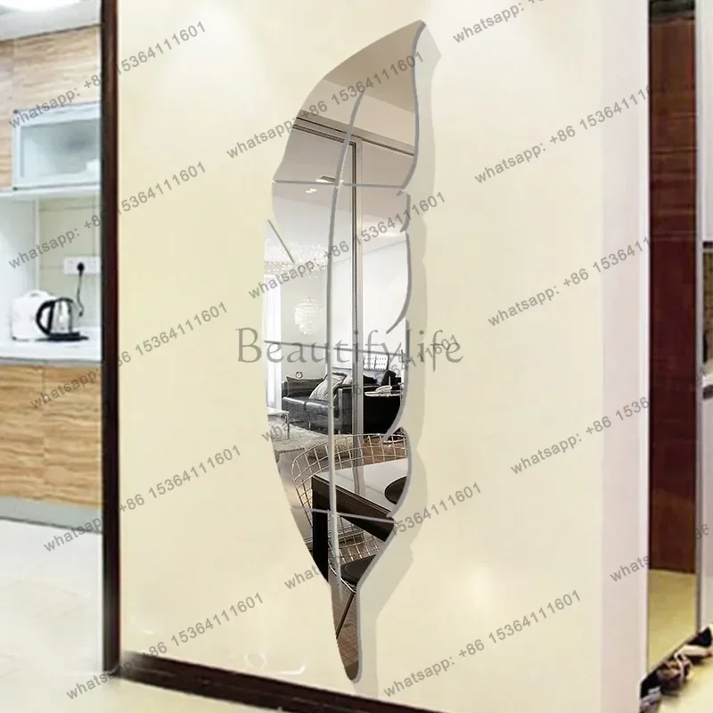 ld Big Irregular Mirror Floor Accessories Girls Sticker Decoration Art Mirror Modern Living Room Living Room Decorations