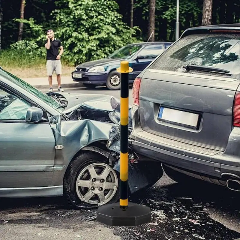 Pila de advertencia de tráfico, señal de cruce reflectante, pila de tráfico, barreras de seguridad ajustables, columna de advertencia para vehículos de construcción