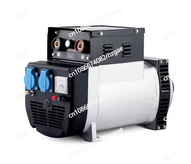 Portable 5500W DC12V 8.3A Synchronous AC Generator for Vehicle Maintenance and Tire Repair, Generator Components Set