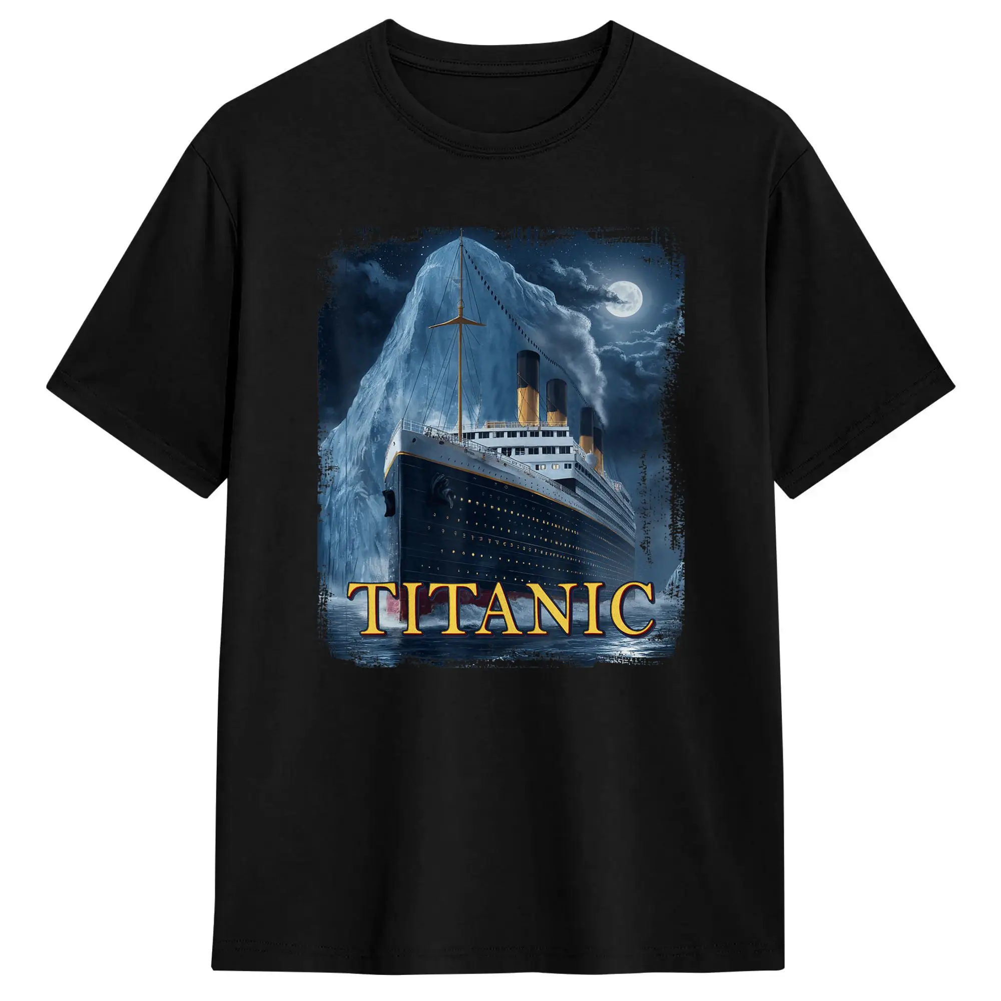 Mens T Shirt Titanic Cruise Ship Graphic Hit Iceberg April 15th 1912 T-Shirts Hippie  Beach Tees Y2K Casual Pure Cotton Clothes