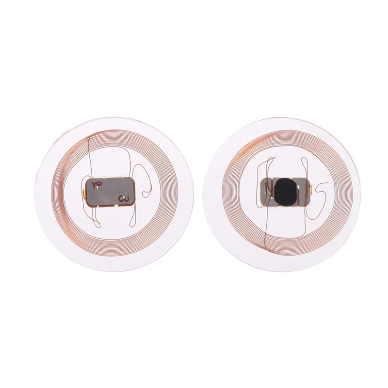 5/10pcs CUID NFC Tag 25mm Rewritable Transparent Coin Card NFC Label For Proximity Keyfobs Tags Access Contol Super Thin NFC