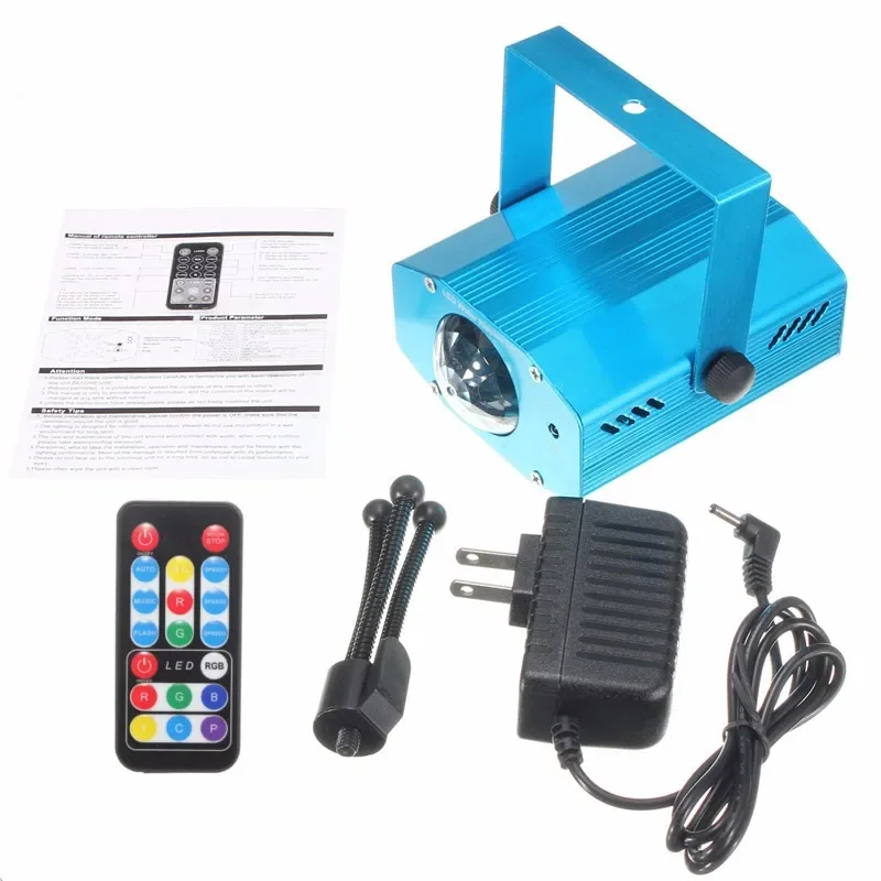 3วัตต์ระยะไกลRGB LEDน้ำระลอกคลื่นผลเวทีแสงโคมไฟเพลงอัตโนมัติพรรคดีเจLaser P Rojector