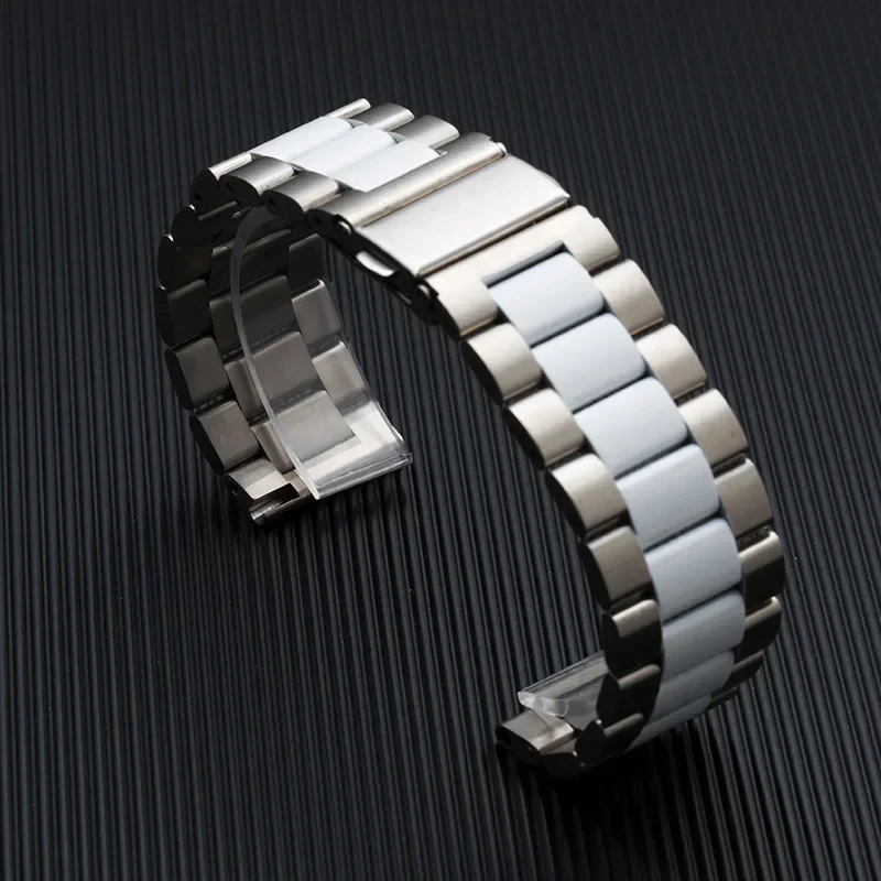 삼성 갤럭시 시계 6/5 pro/7/FE//4/클래식 20mm 22mm 스테인레스 스틸 Correa amazfit GTS-GTR-4-3-2-2e-미니 밴드용 금속 스트랩