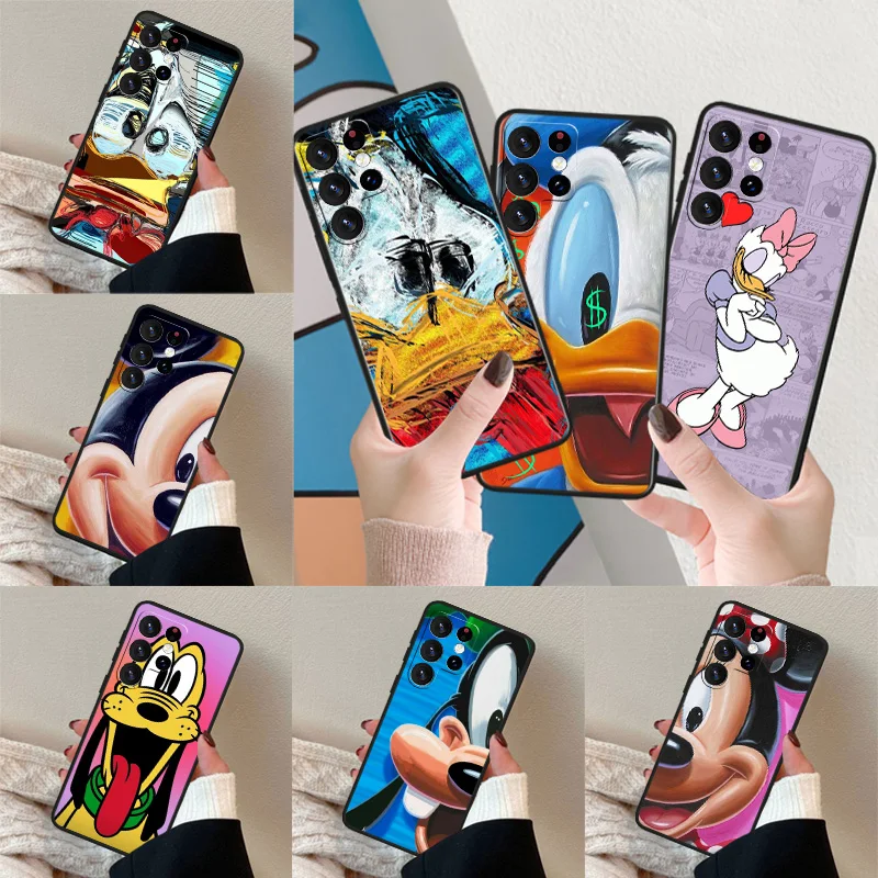 

Disney Daisy Duck For Samsung Note 8 9 10 20 Plus Lite Ultra M10 M20 M21 M31 M30 M62 M32 M33 Funda Shell Black Phone Case Cover