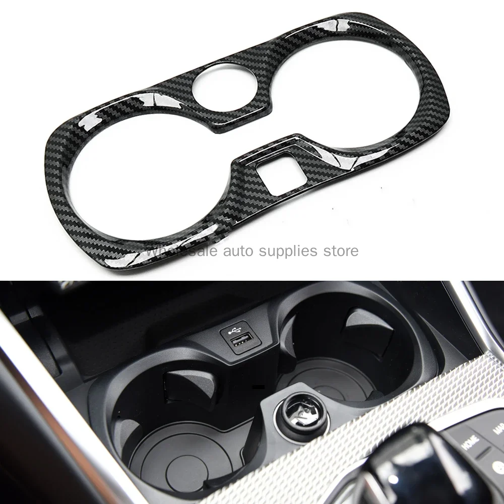 Central Console Water Cup Holder Trim For BMW 3 Series G20 320d 320i 330d 330i 318i 325Li 330e M340i 2019-2022 4-door Sedan