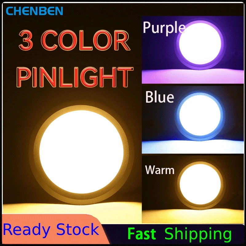 

RGB 3-Colors Downlight Indoor Decor Lamp 220V Home Surface Led Down Lights Corridor Modern Ceiling Light for Living Room Kitchen