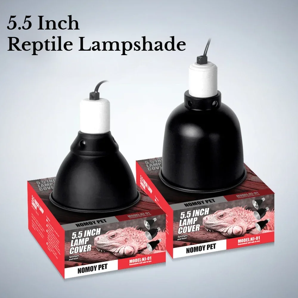 

5.5 Inch Reptile Lamp Cap Tortoise Lizard Snake Terrarium Anti-scald Protective Lampshade Lamp Holder Reptile Safety Light Shade