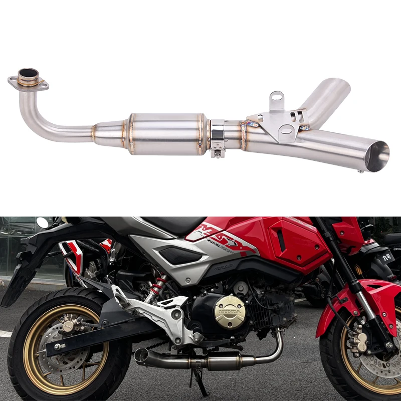 

Slip On For Honda MSX 125 125SF Grom125 125SF 2013-2020 Motorcycle Full Exhaust System Link Pipe Muffler Dual Outlet Front Tube