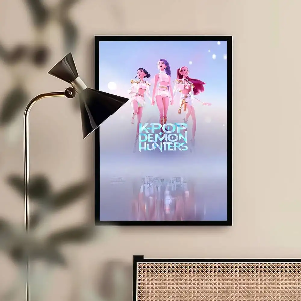 أنيمي K-Kpop شيطان الصيادين المشارك لزجة جدار الفن الطباعة مقاوم للماء غرفة المعيشة المنزلي غرفة نوم بار ديكور جمالي