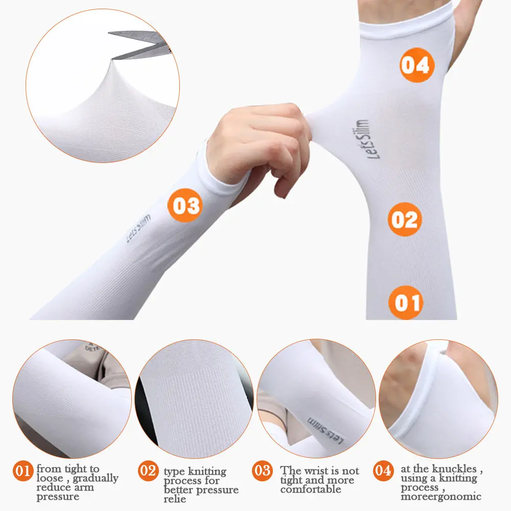 New Summer Cooling Sportswear Basketball Outdoor Sport Arm Sleeves Sun Protection Arm Cover