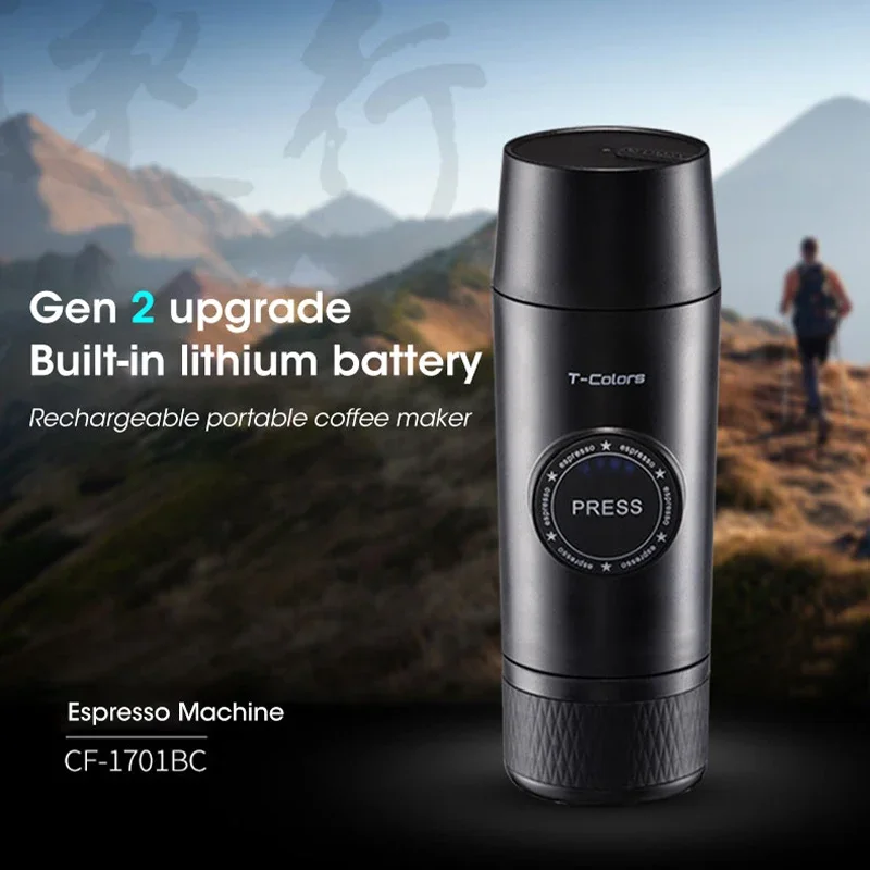 

80ml Portable Mini Espresso Coffee Machine 18bar Electric USB Hot and Cold Extraction Coffee Powder Capsules