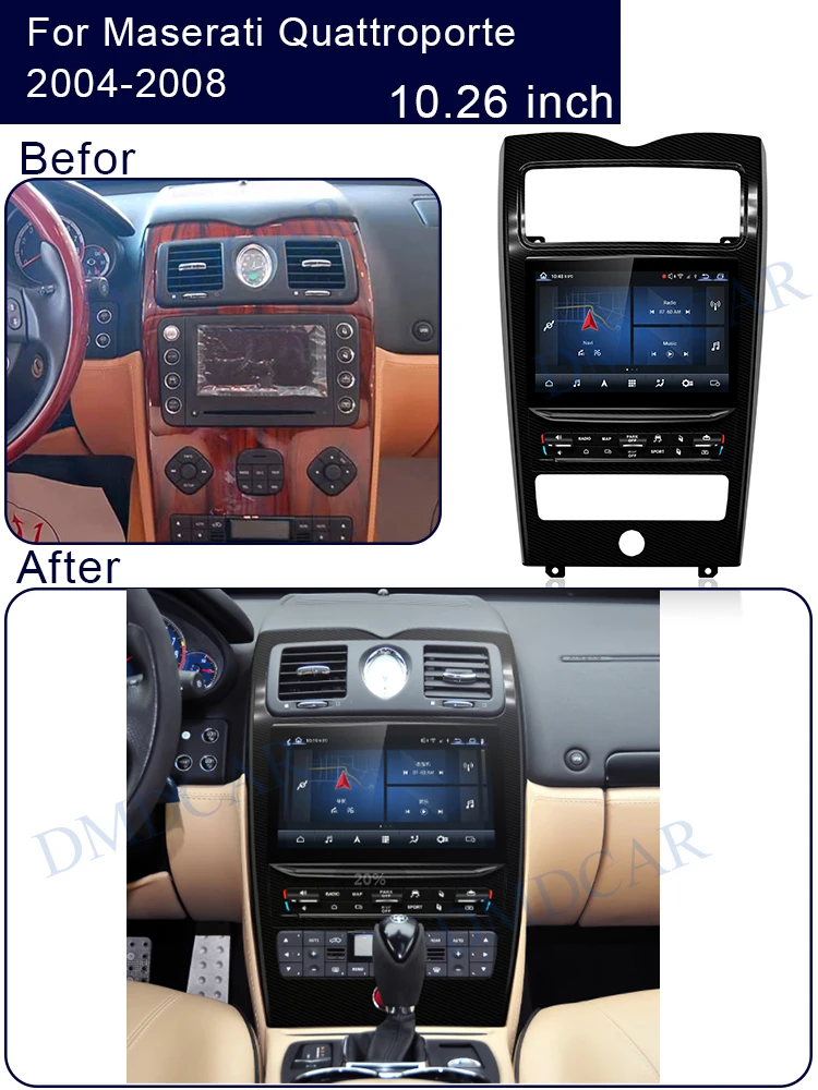 Android 11 GPS Navigation LCD Car Multimedia DVD Stereo Radio Player CarPlay Auto 4G WIFi For Maserati Quattroporte 2013-2020