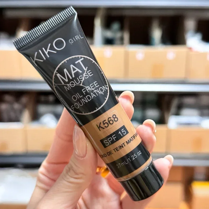 Kiko-Crema de Base líquida para mujer, corrector facial mate, Base de maquillaje impermeable, maquillaje facial de larga duración, nuevo