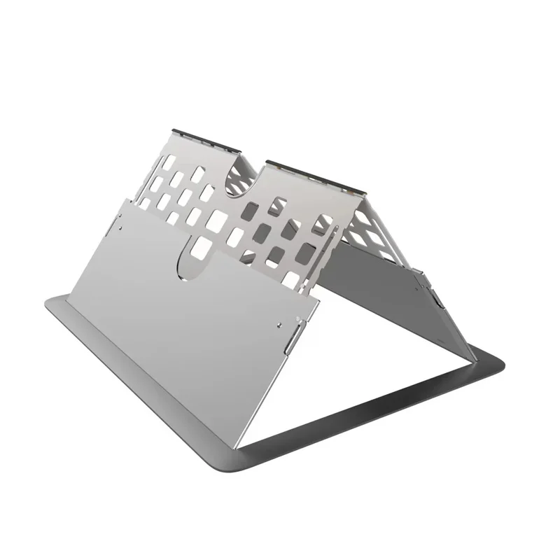 Alloy Metal Laptop Stand Foldable Notebook Tablet Holder Portable Folding Cooling Riser Support Ultra Thin Hide Laptop Bracket