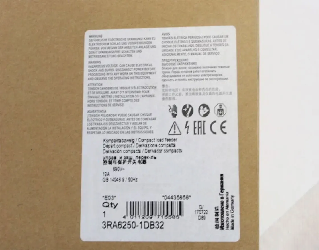 

100% New Genuine 3RA6250-2EB32 3RA6250-2EB33 3RA6250-2EB34 3RA6250-2EP32 3RA6250-2EP33 Warranty One-year