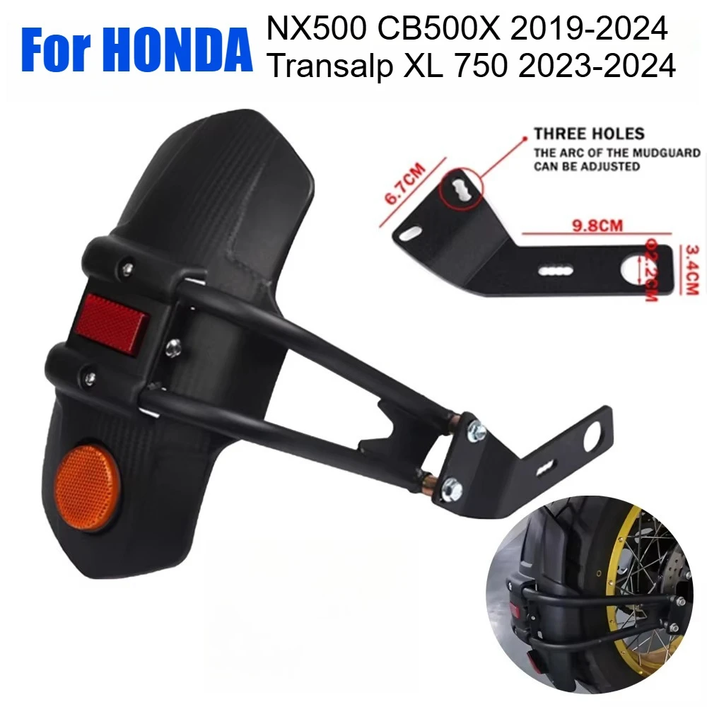

For HONDA NX500 NX 500 400 CB500X Transalp XL 750 2024 Motorcycle Accessories Rear Fender Mudguard Splash Guard Protector Cover