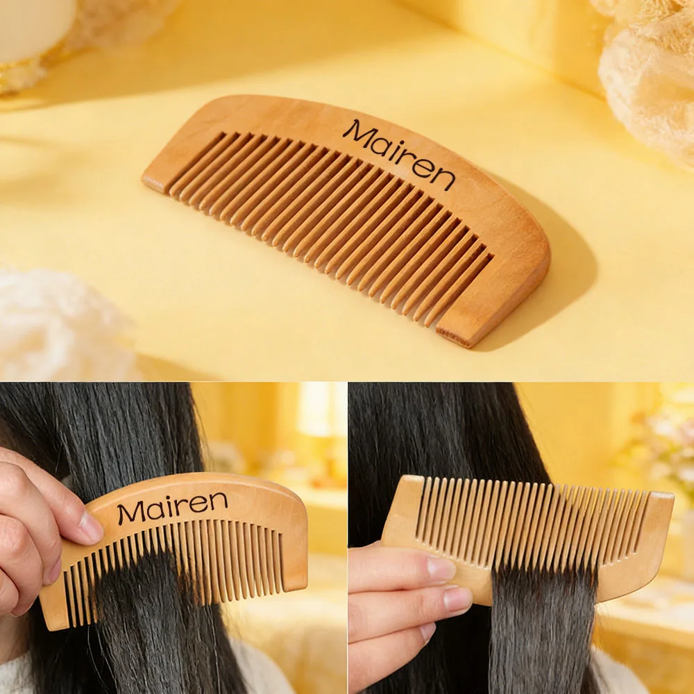 Personalized massage comb,delivery comb,customized wooden delivery tools,hair care grate to prevent,gifts for expectant mothers
