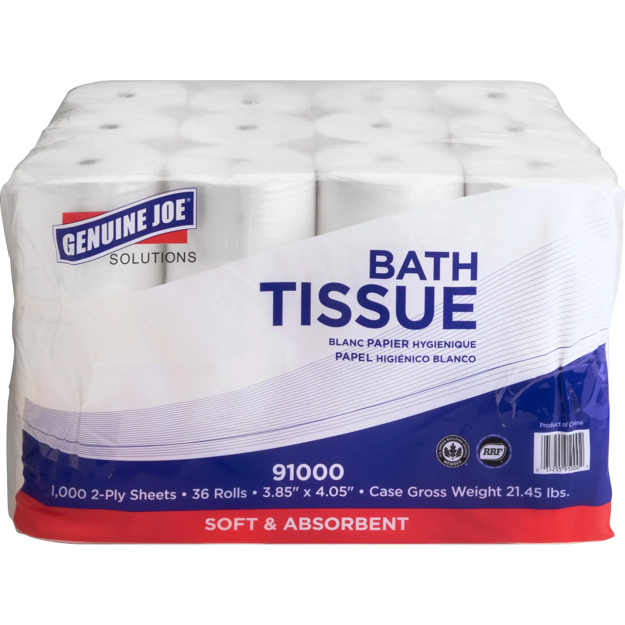 Double Capacity 2-Ply Bath Tissue Paper Virgin Fiber