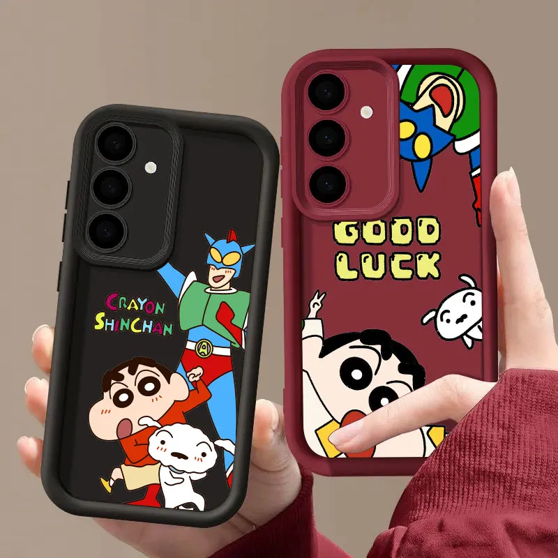 Crayons Boy S26 Ultra Case For Samsung Galaxy S26 S25 S24 S22 S23 Ultra S21 Plus S20 FE Camera Protection Soft Cover Shin-chans - view 3