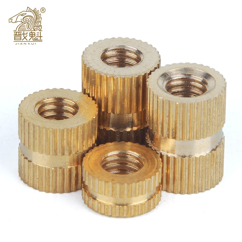 100pcs/50pcs/20pcs M.4 M1.6 M2 M2.5 M3 M4 M5 M6 M8 Brass insert nut Injection Molding Brass Knurled Thread Inserts Nuts