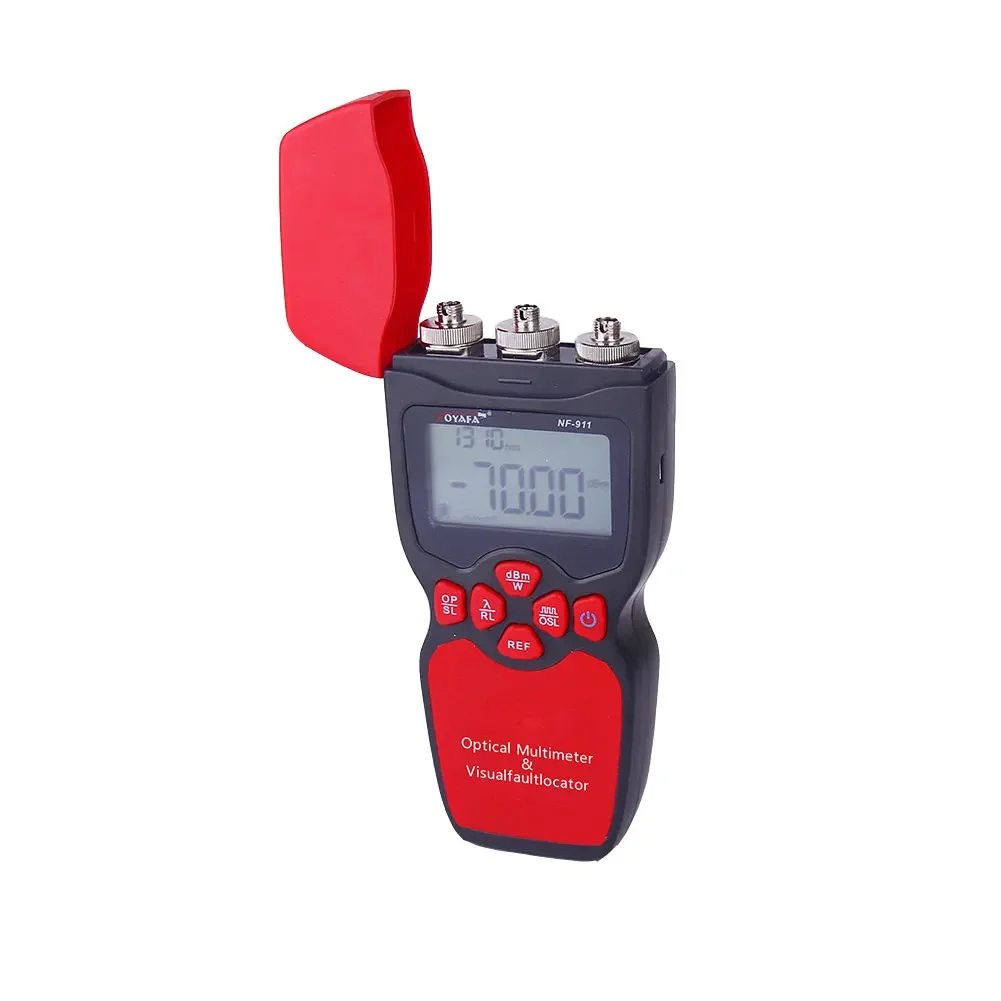 3-in-1 Optical Multimeter Fiber Tester New Power Meter Noyafa NF-911 Red Light Pen Source Visual Fault Locator