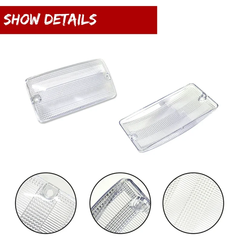 2 قطعة لفورد برونكو 1969-1977 الجبهة شواء بدوره مصباح إشارة وقوف السيارات غطاء خفيف قذائف عدة لا لمبة/مقبس اكسسوارات السيارات #2