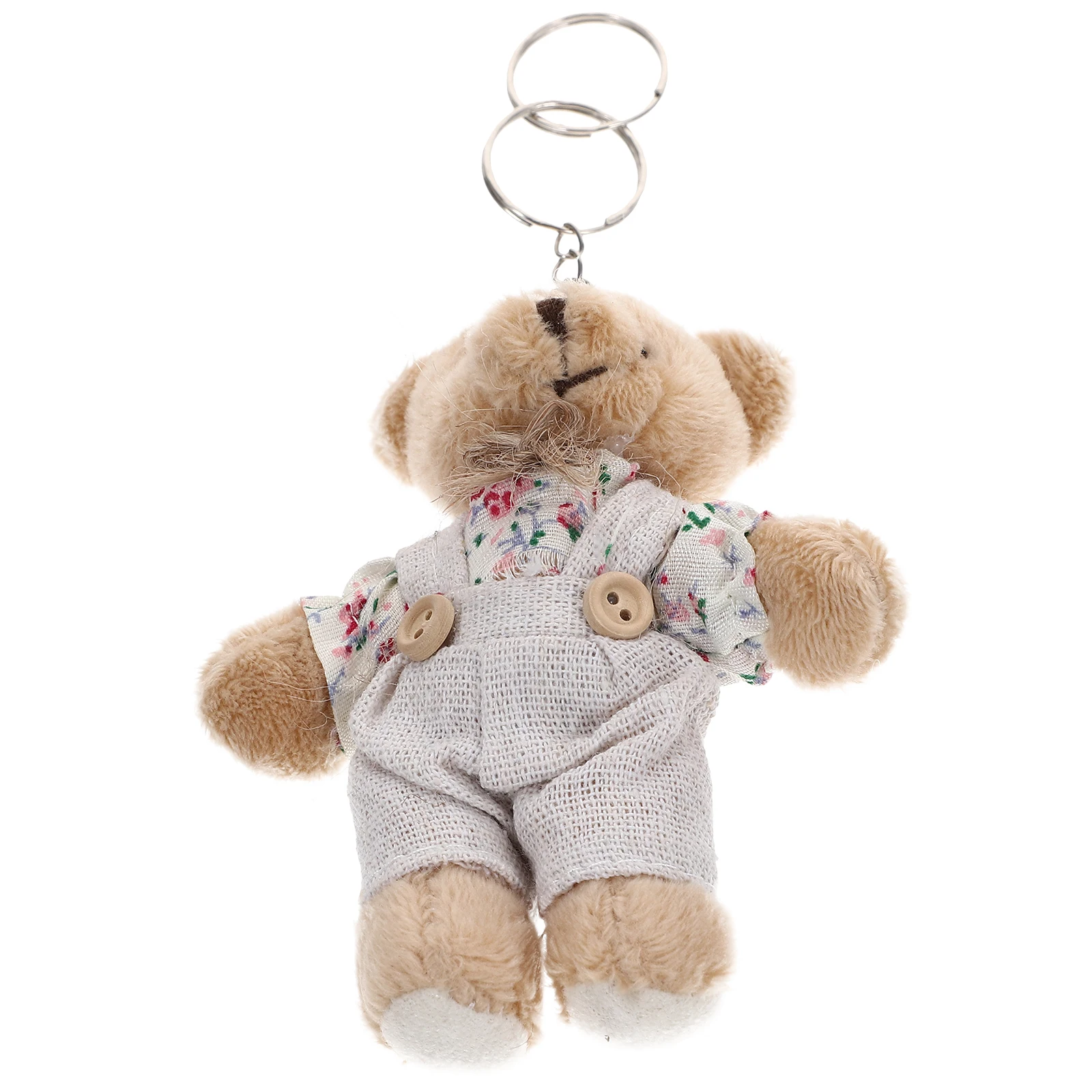 

1Pcs Mini Bear Design Keychain Adorable Bag Pendant Creative Handbag Hanging Ornament Backpack Decor Schoolbag Key Ring