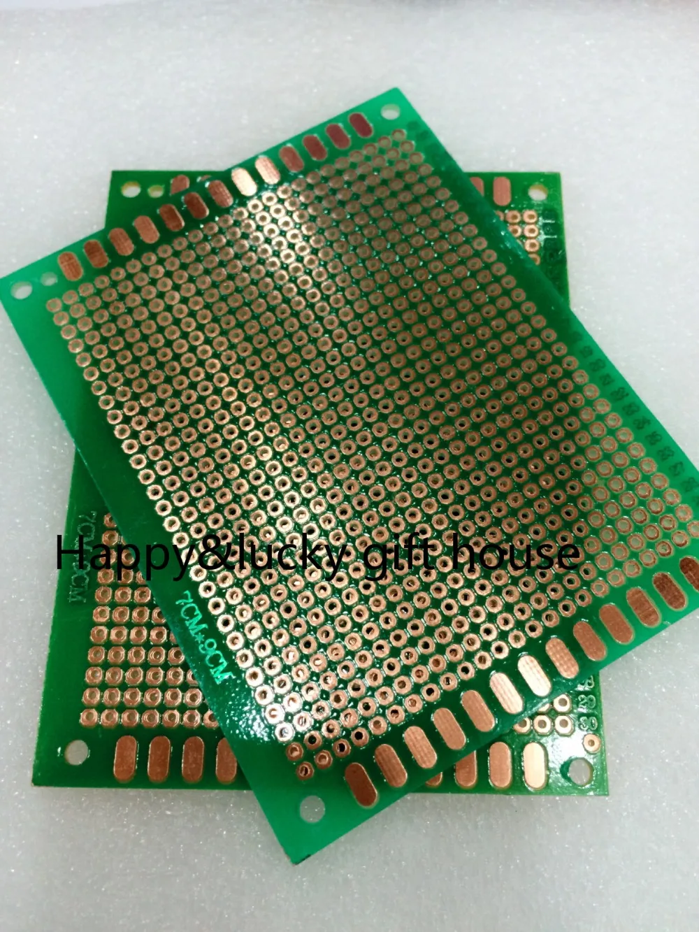 YYT 2PCS 7*9cm Single Side PCB Universal test board circuit Peg Board 2.54mm green oil circuit board hole board