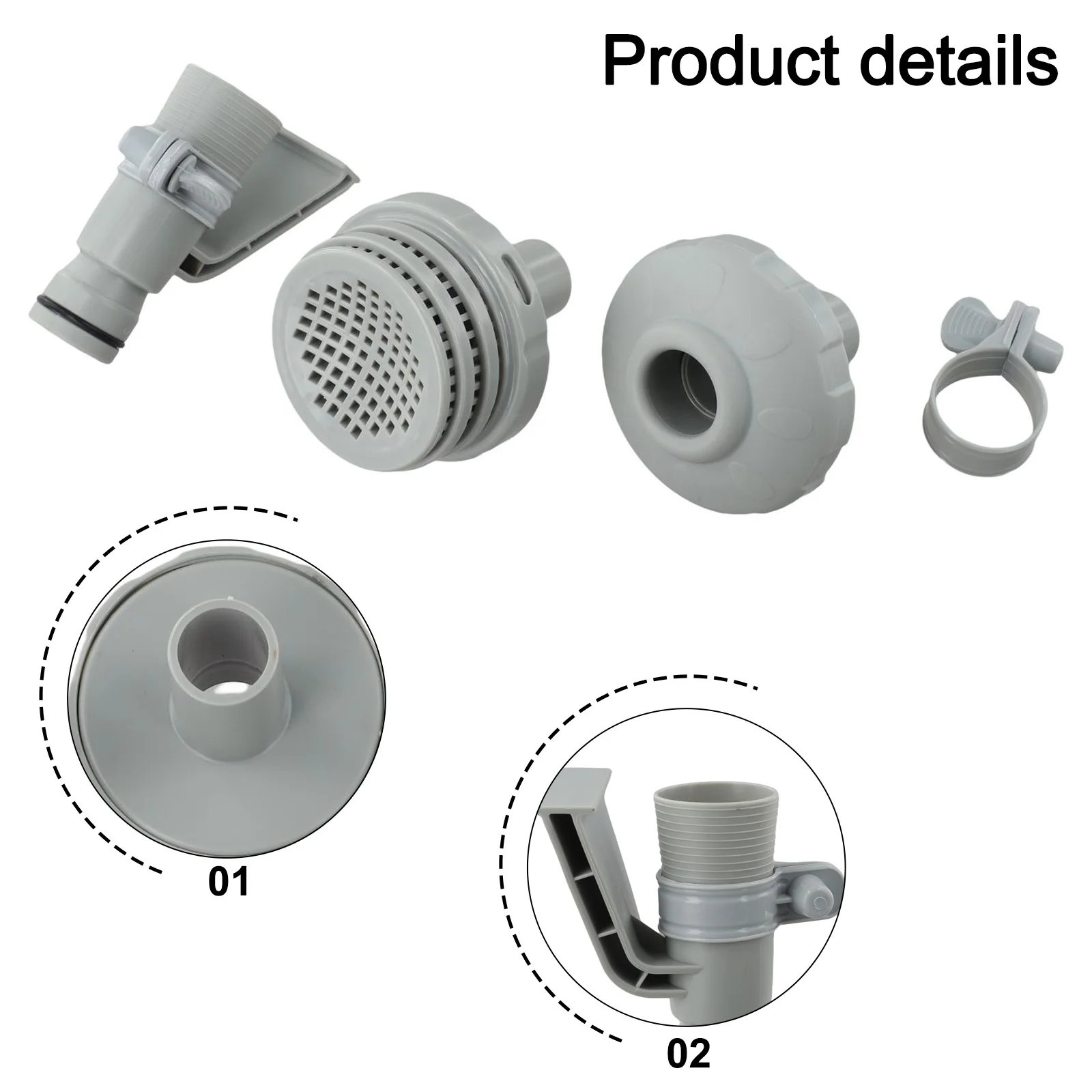 Pool Pump Hose Holder Nozzle Hose Holder Versatile Compatibility Complete Installation Kit Above Ground Swimming Pools