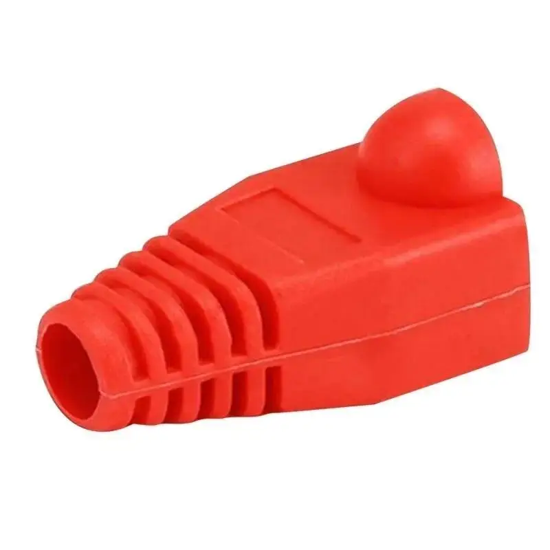 60Pcs/Set RJ45 Strain Relief Boot Connector Cap CAT5E CAT6 Ethernet Network Cable Plug Protective Cover LAN Cable Accessories