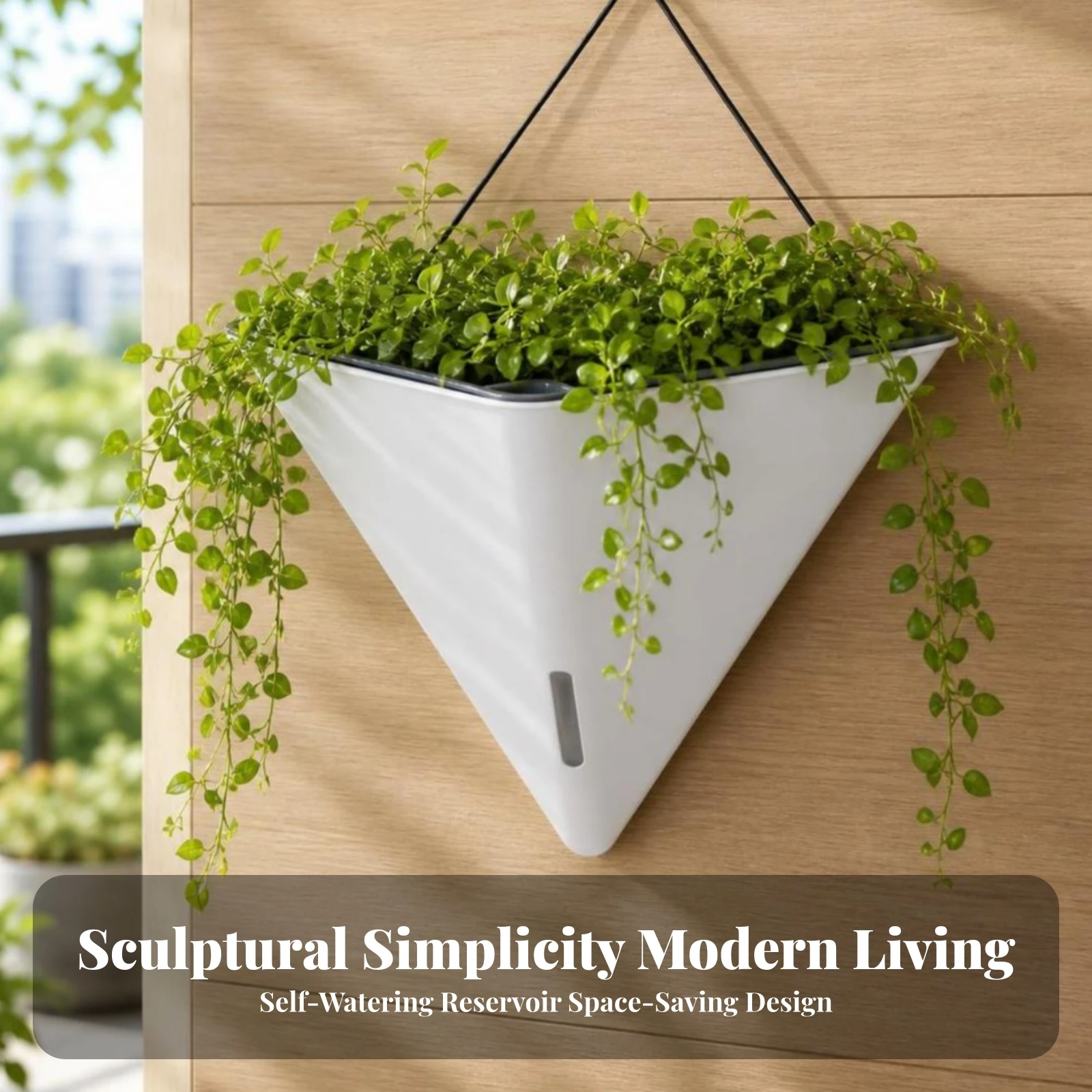 وعاء زهور معلق على الحائط مع ن - مراجعة Self Watering Planter وسعره