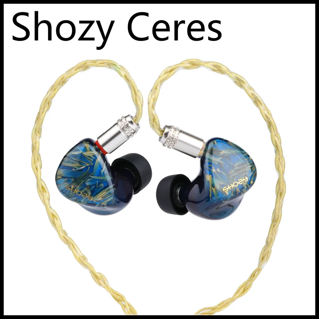 Shozy Ceres 9.2mm Dynamic Driver+1BA Dual Driver HiFi Music Monitor Audiophile In-ear Earphones 3D Detachable 0.78mm 2Pin Cable